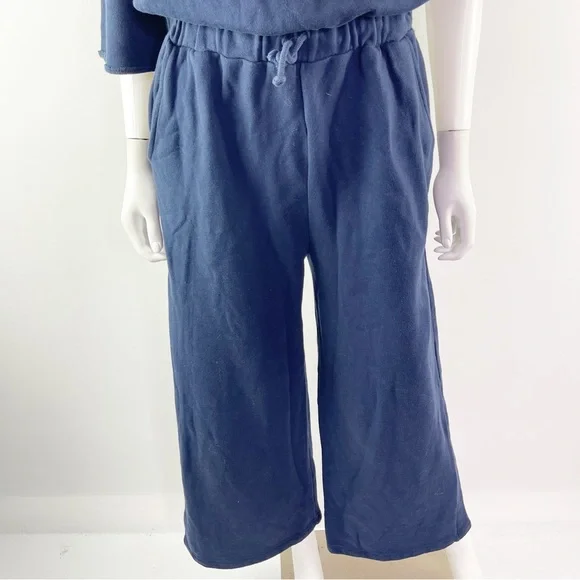 Rodeo Crowns Women's Navy Blue Short Sleeve Off The Shoulder Jumpsuit One Size